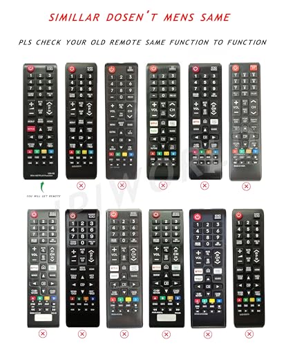 Image of LipiWorld UNI-56 4K Ultra HDTV LCD LED Smart TV Remote Control with Netflix Function Compatible for Samsung Tv Remote
