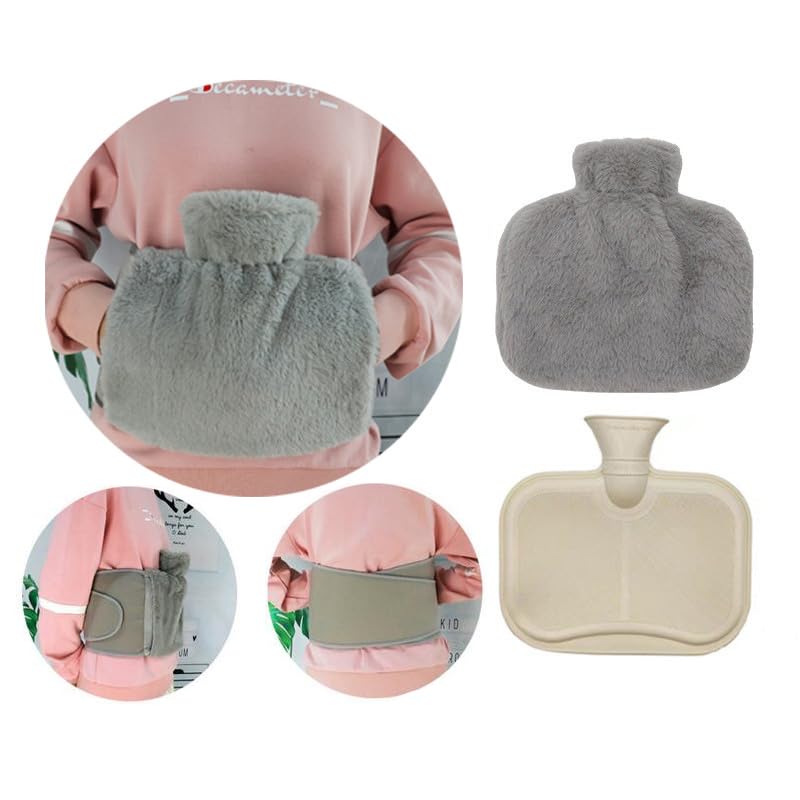 Ceinture pour bouillotte moelleuse portable pour thermothérapie et soulagement corporel