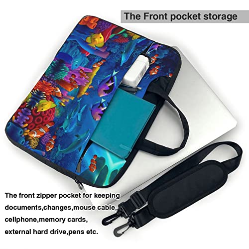 Bolsa para portátil con diseño de peces coloridos miniatura 5