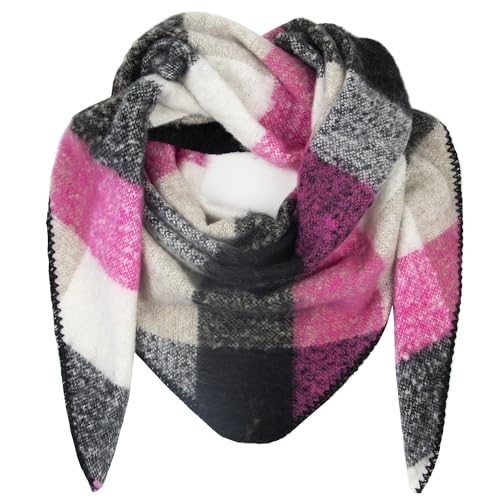 Gloop Damen Schal XXL Strick Dreieck Schal Halstuch Dreieckstuch kuschelig flauschig ohne Kratze an Haut 200×140 CM