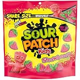SOUR PATCH KIDS Strawberry Soft & Chewy Gummy Candy, Share Size, 12 oz