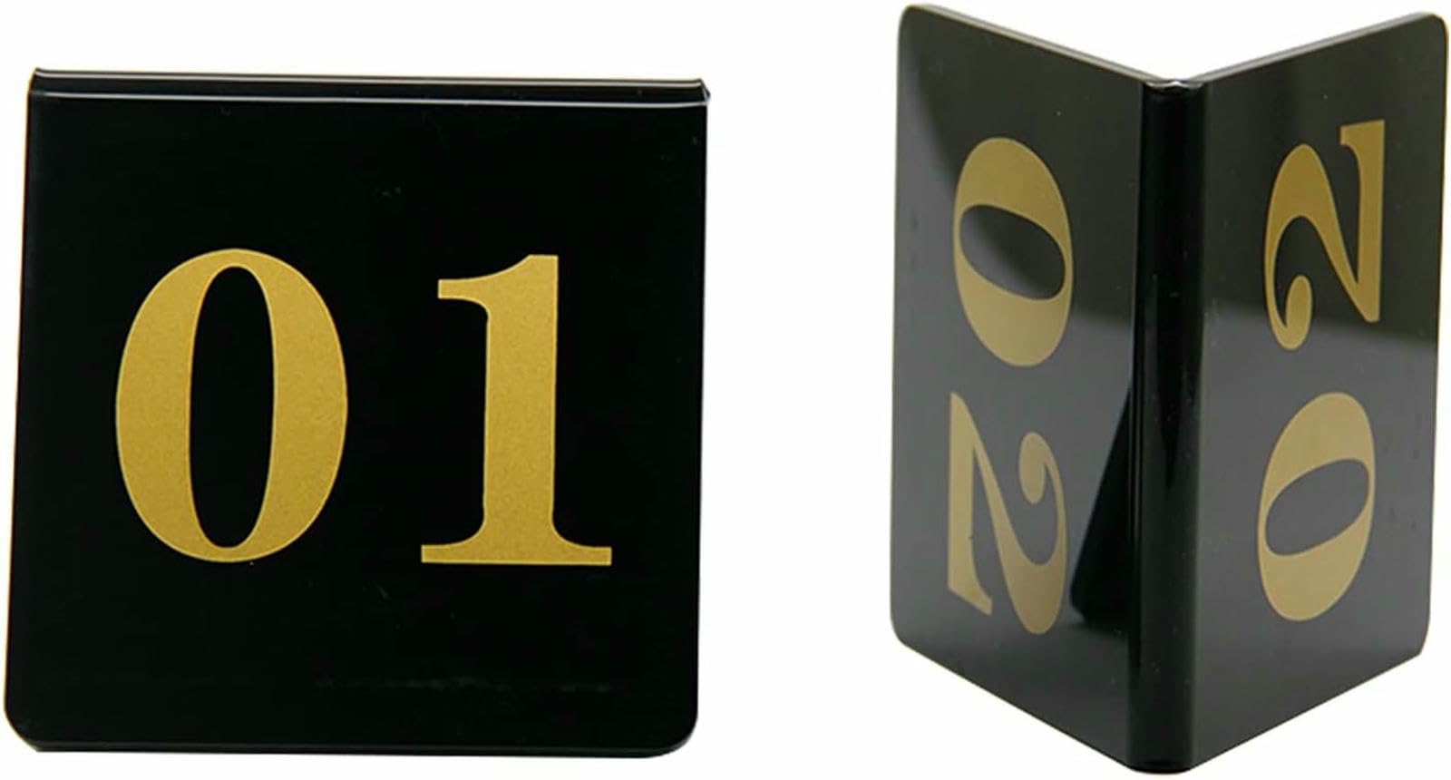 Style de tente pour cartes de place acrylique stables et empilables 1-100
