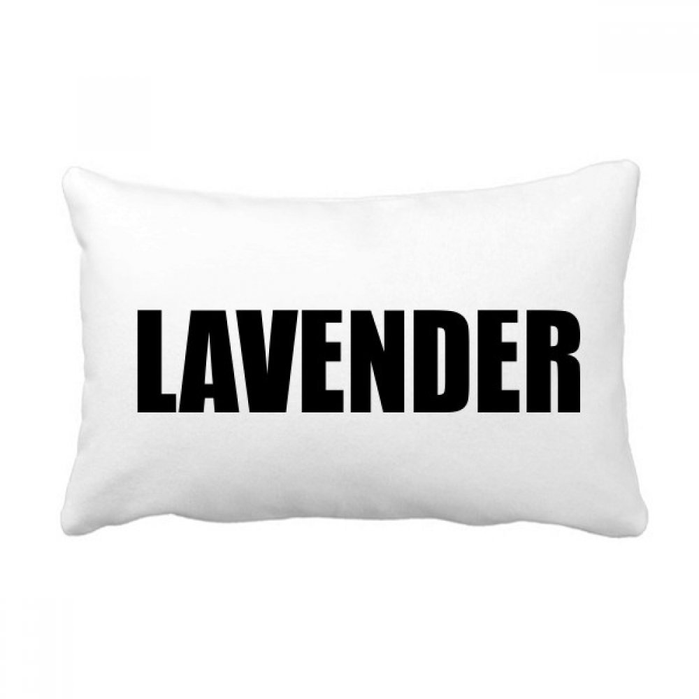 Coussin lavande nom noir multicolor 16x24 pouces contre le mal de dos