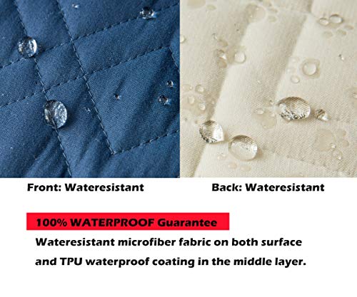 Ameritex Waterproof Nonslip Recliner Cover Stay In Place, Dog Chair Cover Furniture Protector, Ideal Recliner Slipcovers For Pets And Kids (23", Blue) #TOP2