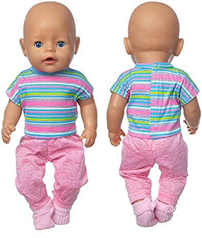 Ubrania lalki 36-43 cm New Born Baby lalki, w tym koszula, płaszcz, kapelusz, skarpetki (bez lalki)
