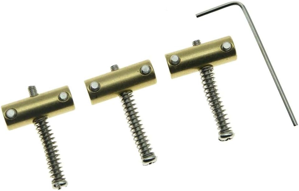 Dopro Vintage Compensated Tele Bridge Brass Saddle Set