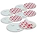 Price comparison product image SHD Sticky Pads Magnetic Smoke Detector Mount for Smoke Alarms, 3M Self-Adhesive Pads with Magnetic Holder for Fire Detectors, Ø 70mm, Safe Fast & Easy Mounting, No Drilling, No Screws, Set of 5