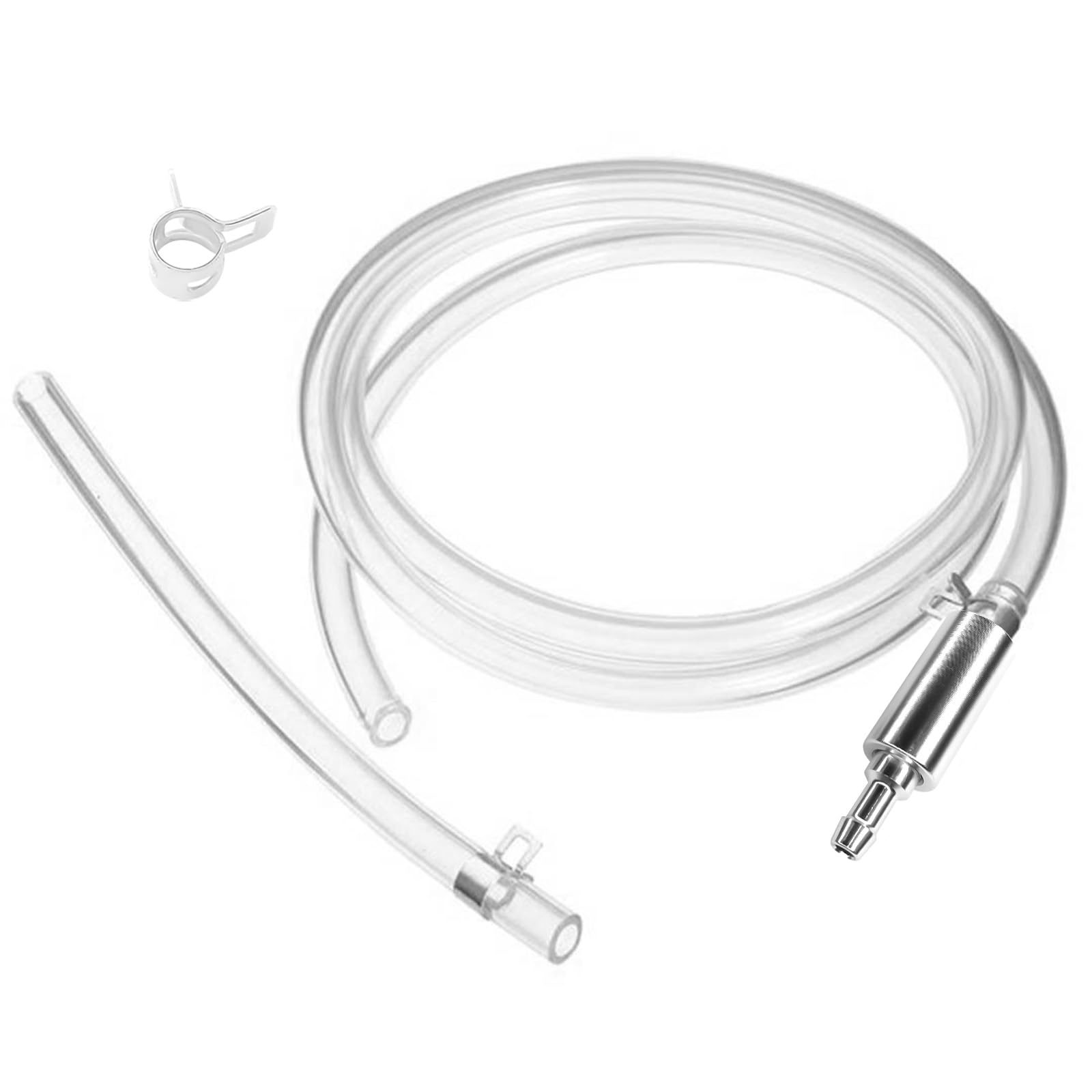 Motorcycle Brake Bleeding Hose, Brake Bleeder Kit with One Way Check Valve, Universal Clutch Bleeding Hose Replacement,Vehicle Repair Accessories for Brake Bleeding & Hydraulic Clutch Systems