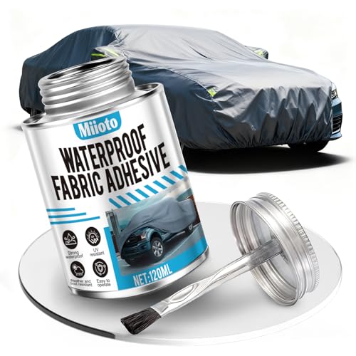 Miioto Colle Contact PVC, Colle pour Bache, Colle Neoprene, Colle PVC Piscine Convient Aux Bâches, Tentes, Bâches de Camion, Matelas Gonflables et Aux Réparations Extérieures, 120ml