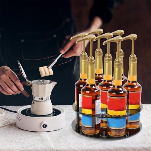 Support de sirop de café en acrylique de qualité supérieure stable et robuste