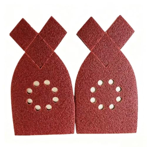 50 Stuks Muis Schuurpapier 8 Gaten Schuurpads 40,60,80,100,120 Korrel Schuurpapier Set Van Toepassing op Black & Decker KA220G KA230 ﻿