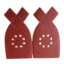 50pcs Large Mouse Detail Sander Sandpaper 8 Holes Hook and Loop Sander Pads for Black and Decker KA220G KA230 Mega Mouse Cyclon Sandstorm Craftsman Sanding Sheets Assortment 40 60 80 100 120 Grit