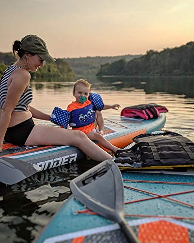 Swonder Premium Inflatable Stand Up Paddle Board, Ultra Durable & Steady, 11'6" Long 32" Wide 6" Thick, Full SUP Pack with Adjustable Paddle, Backpack, Leash, and Pump for Youth & Adult