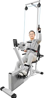 LANGTAOSHA Motorized Pedal Exerciser with Protector Bracket, Adjustable Exerciser,Hand,Arms,Knee and Leg, for Leg and Arm Rehabilitation of The Elderly, Fitness Rehab Equipment for Seniors
