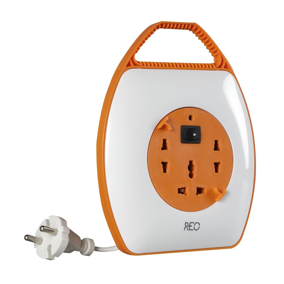 Havells REO Orange Moon Extension Board, White and Orange, ABS Plastic, 5 Meter Cable, 3 Universal Sockets with Master Switch, LED Indicator, 6A 1440W, Ultra-Smooth Rotation-picture-40