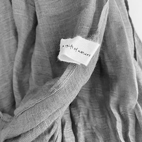 Belsen Summer Cotton Blend Crinkle Vintage Soft Scarf Fashion Solid Scarf Wrap Shawl4