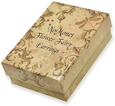 NoMonet Italian Courtesan Art Deco Drop Earrings, Hand Painted Vintage Brass Filigree, Crystals, Nature-Inspired Fantasy, Classic Dangle, Made in USA - Image 9