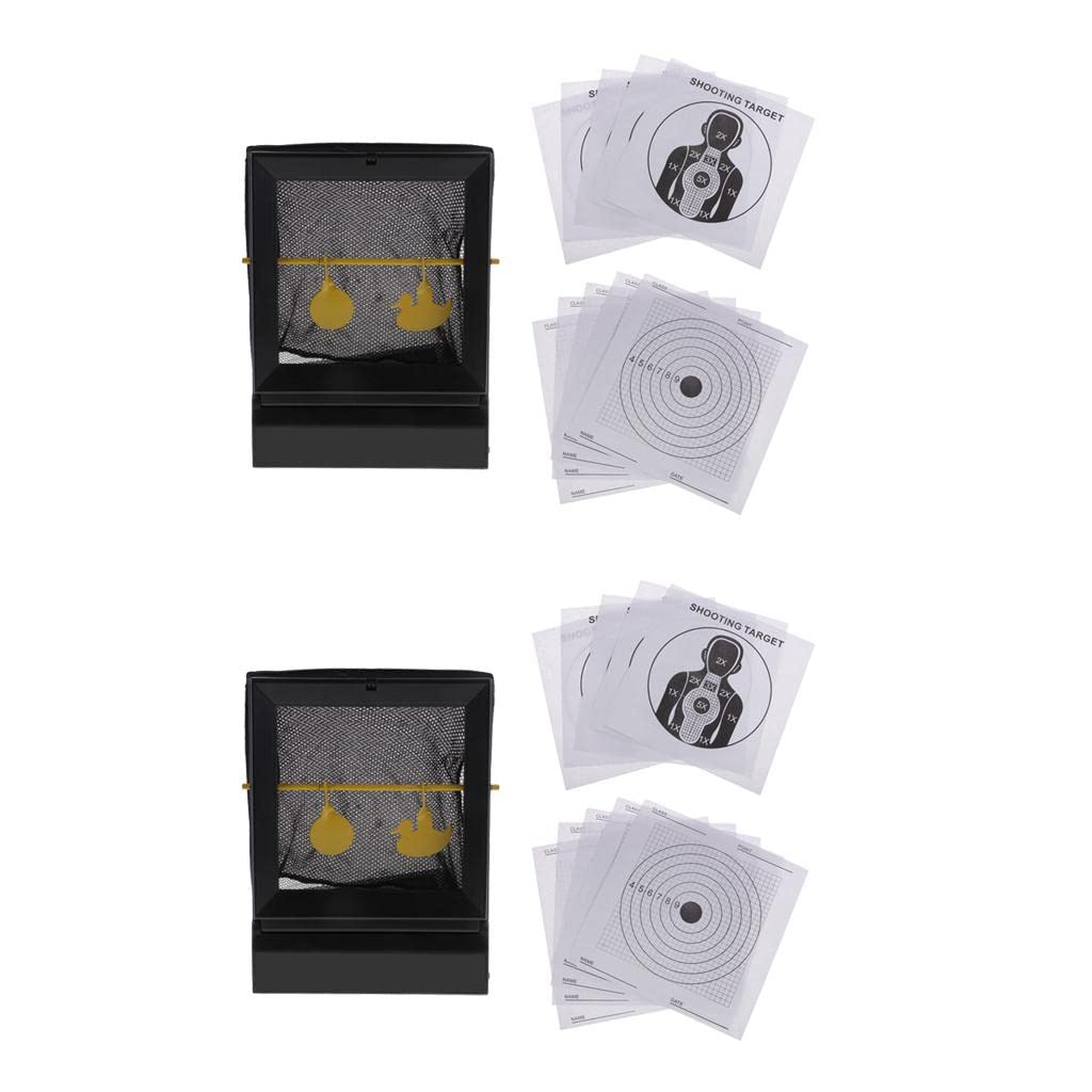 VELURA 2X Practice Shooting Self Resetting Target Heavy Duty Pellet Trap Catcher|1 Piece Shooting Target with Net Catcher|Targets|Sports|Sporting Goods-picture-25
