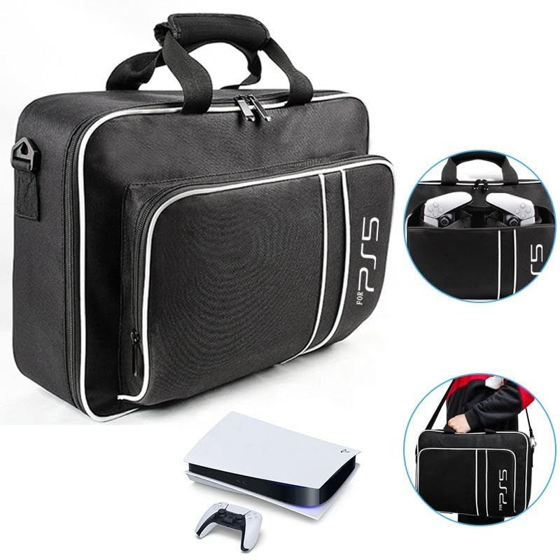 Verilux Carrying Case for PS5, Travel Bag Storage Carry Case Cover Protective Shoulder Handbag for Sony PlayStation 5/PS5 Console Disc/Digital Edition, Controllers, Game Cards, HDMI and Accessories (B0CXXV98YT) Amazon Price History, Amazon Price Tracker