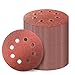 100PCS 5 Inch 8 Hole Hook and Loop Sanding Discs Sandpaper, 60 80 120 180 240 320 400 Grits Sand Paper for Random Orbital Sander