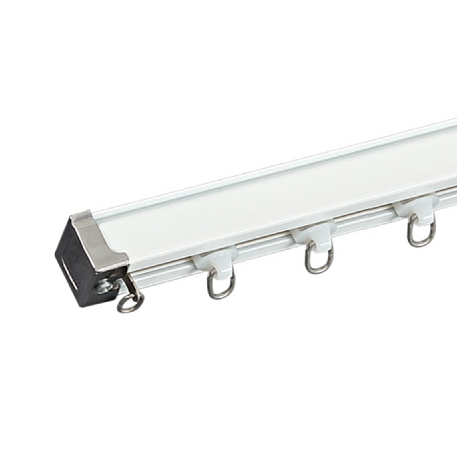 Rails à rideaux flexibles pour séparation de salon et chambre moderne en alliage