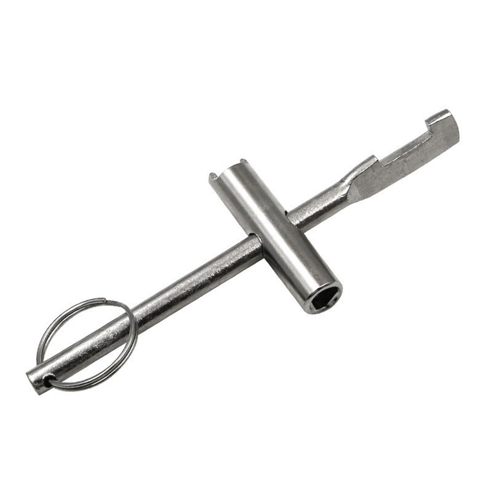 Tsophreniq Triangle Wrench Single Inner Triangular Elevator Inner Triangle Water Meter Valves Tool Wrench