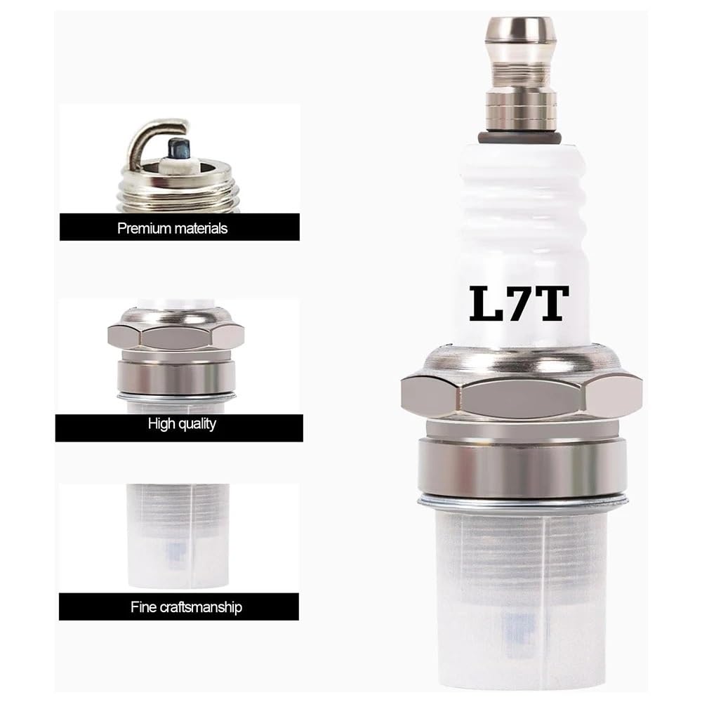 Bujía de Repuesto for BPMR7A L7T for CJ8 RCJ6Y RCJ7Y, Compatible con Motores de Motosierra y cortacésped.(10PCS)