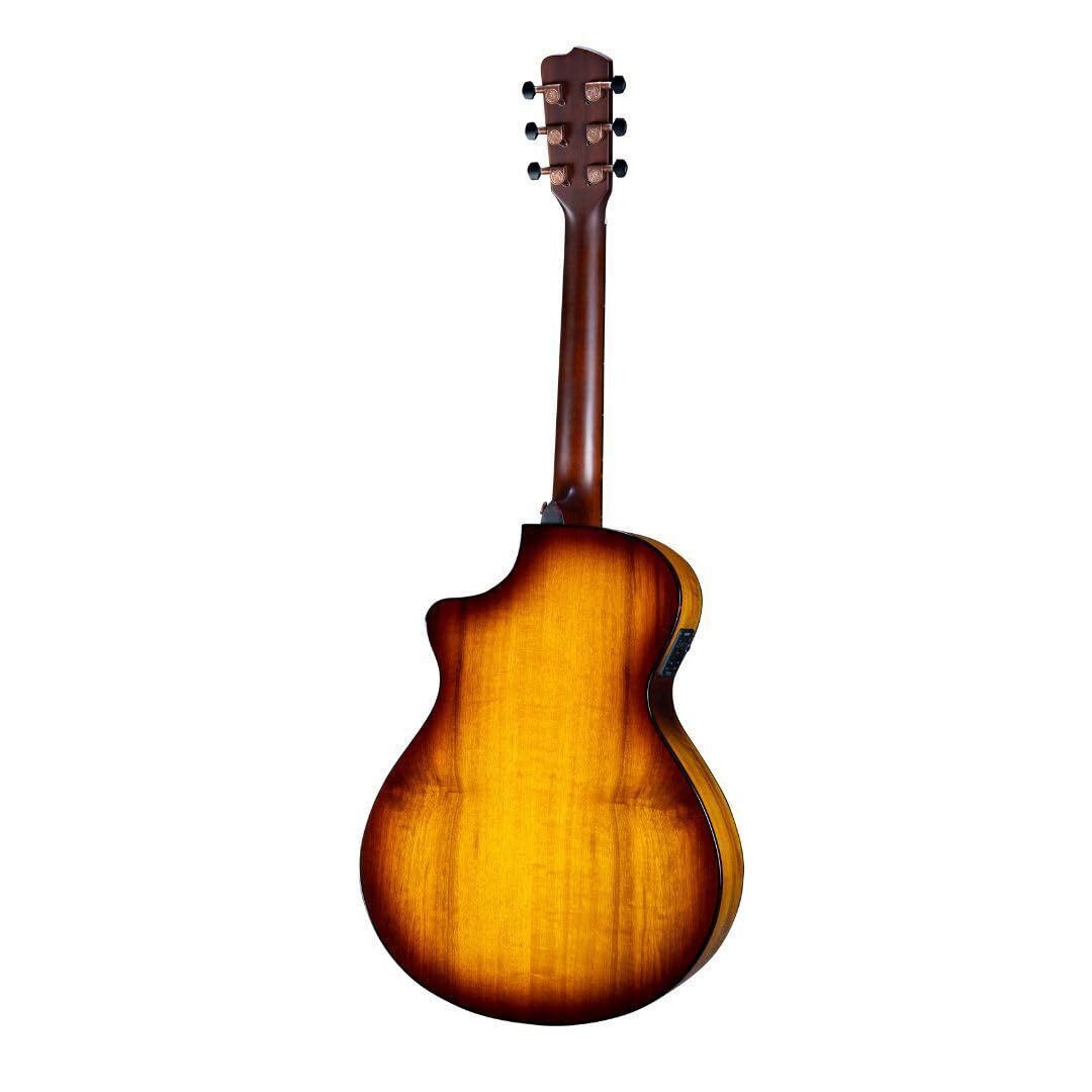 Breedlove Pursuit Exotic S Concertina Tigers Eye CE 6-String Right-Handed Acoustic Electric Guitar with Solid Myrtlewood Top and African Mahogany Neck - Image 4