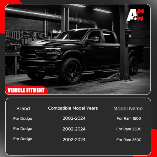 Image of High-Flow Engine Air Filter Compatible with 2002-2026 Dodge Ram 1500 2500 3500 4500 5500, Washable and Reusable Replacement Filter for 3.6L 3.7L 4.7L 5.7L 5.9L 6.7L V6 V8 V10 Engines, 33-2247