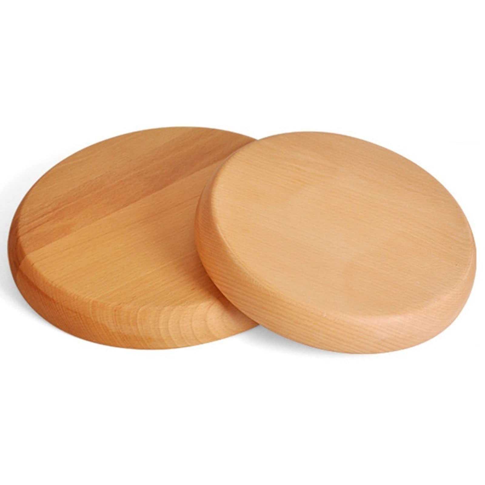 Ciotola per frutta multi-divisa, in legno, per frutta secca, dessert, vassoio rotondo per esposizione torte, decorazione per feste di compleanno, casa (M)