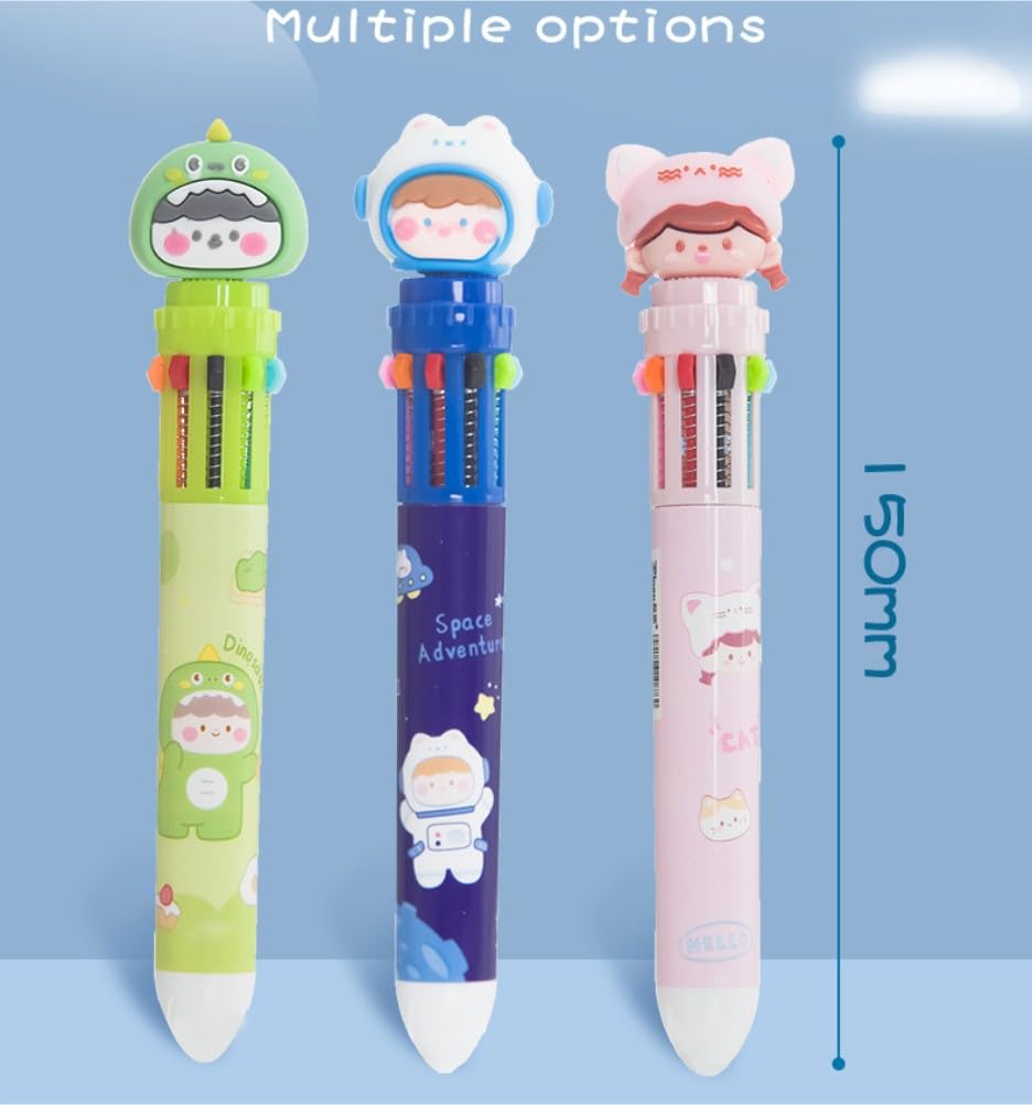 Amazon | [TAOHUA]多色ボールペン 5本セット 10色 0.5mmペン先 文房具