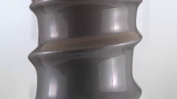 Lámpara de mesa cerámica moderna gris oscuro y oro 28 pulg. miniatura 7