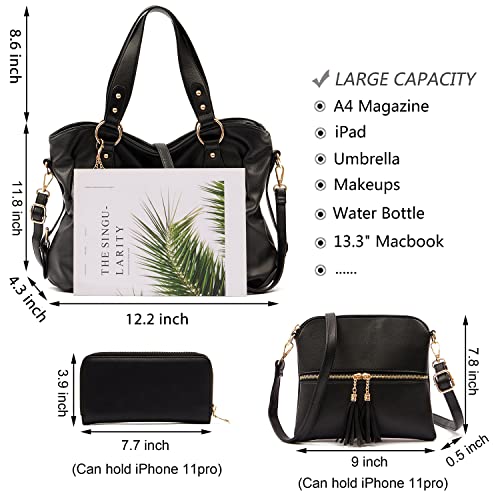 Set de 3 bolsos Qiyuer para mujer miniatura 3