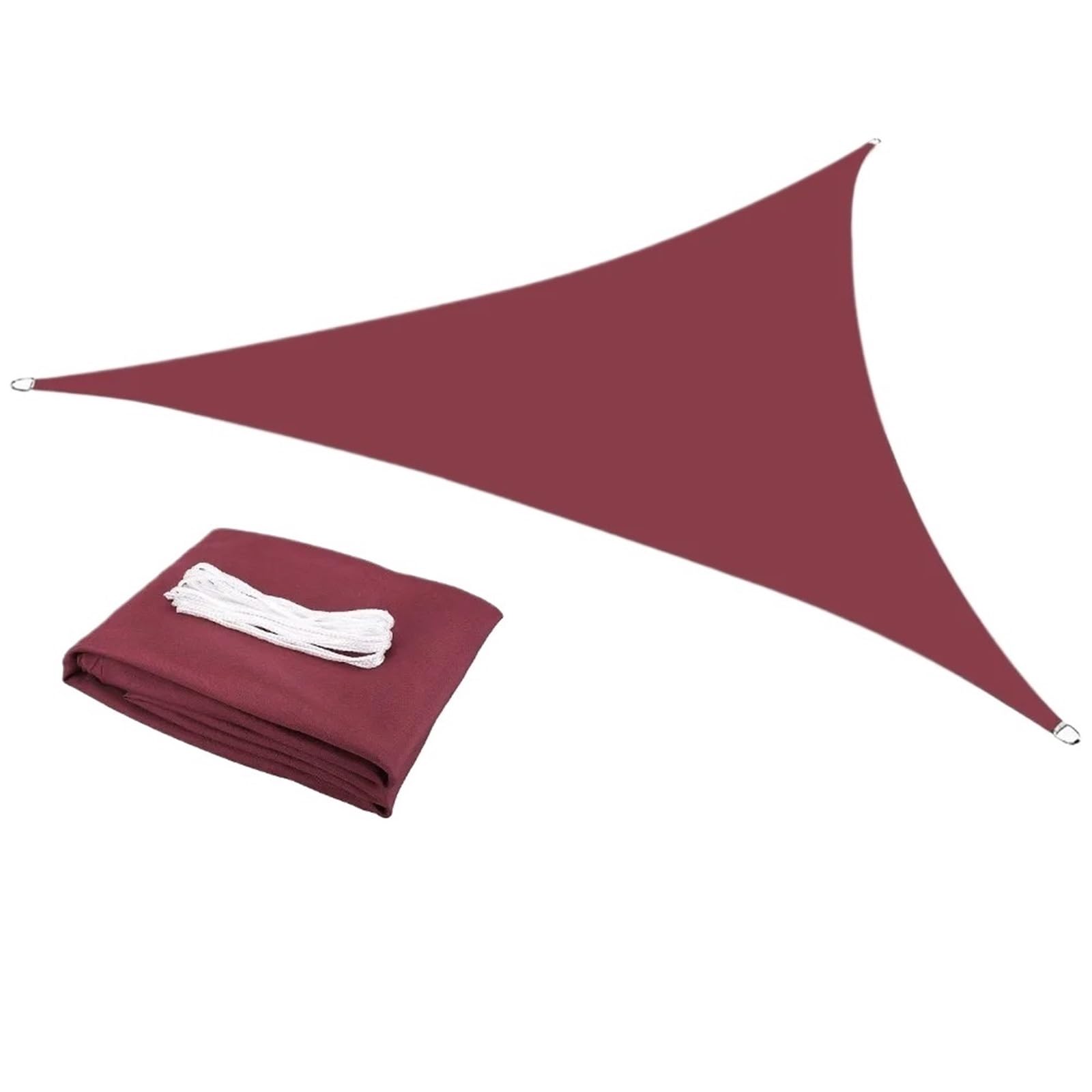 Voile D'Ombrage Triangulaire Voile d'ombrage Triangulaire imperméable et Anti-UV for terrasse, Jardin, Camping, Tente(Red,3.6X3.6X3.6M)