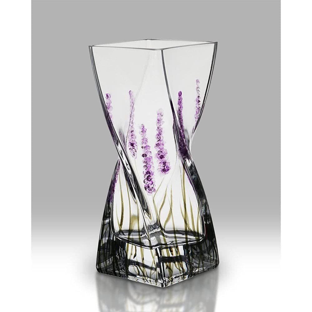 Nobile Glassware Lavender Twist Vase 20cm 1868-18