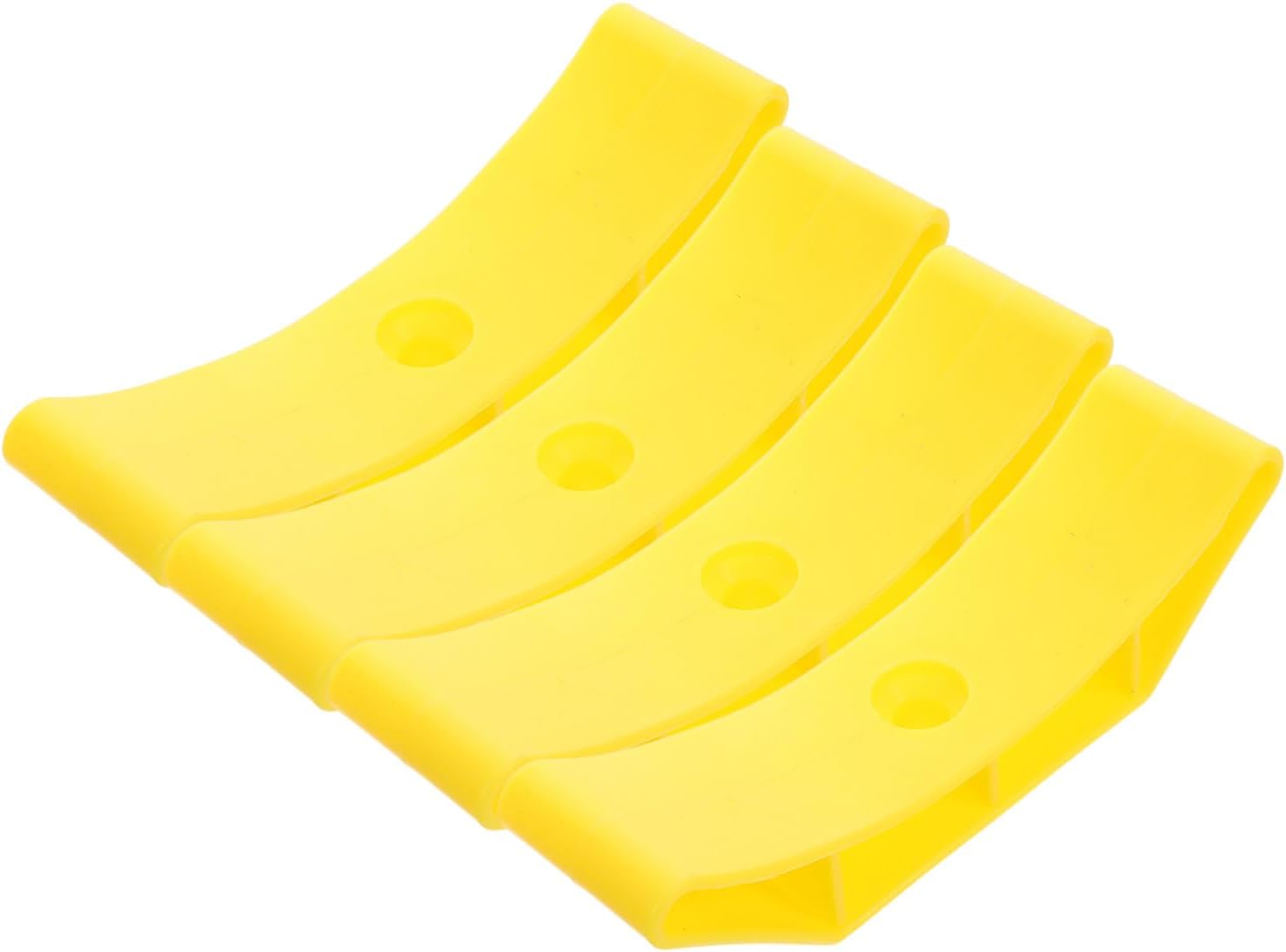 Luxshiny 4pcs Compact Dumbbell Storage Rack with Hollow Rubber Cushioned Holders Noise Reduction Impact Absorption Weight Organizer for Home Gym Fitness Equipment