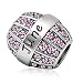 JMQJewelry Birthday Charms Bead For Bracelets (Pink, June Birthstone)