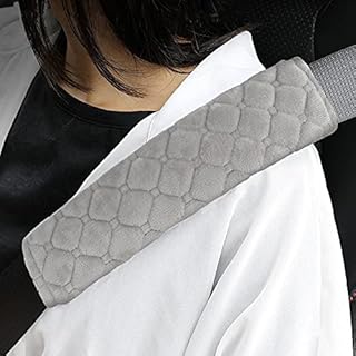 Skycase Car Seat Belt Cover, 2 Packs Soft Car Seat Belt Shoulder Pad, Seat Belt Shoulder Strap Covers for Car and Bag,Soft Comfort Helps Protect You Neck and Shoulder,Plaid Gray