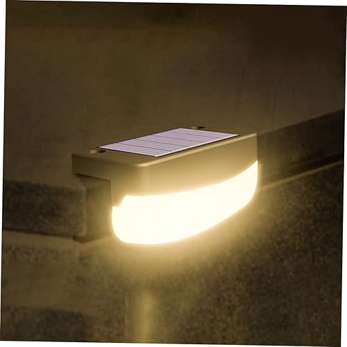 Miniatura 6 de Uonlytech Lámparas solares de escalera 2 unids luces solares al aire libre luz- luz solar polisilicio luces de paso solares