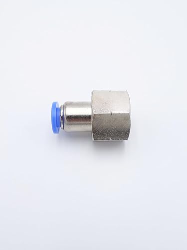 Vista 52 de Empuje para conectar conexión de tubo de 1/8" OD x 1/4" macho NPT rosca, línea de agua recta macho neumática, conectores de empuje rápido