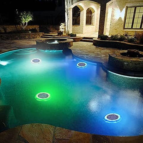 SUBOSI IP68 Solar Pool Licht Poolbeleuchtung Unterwasser Cover