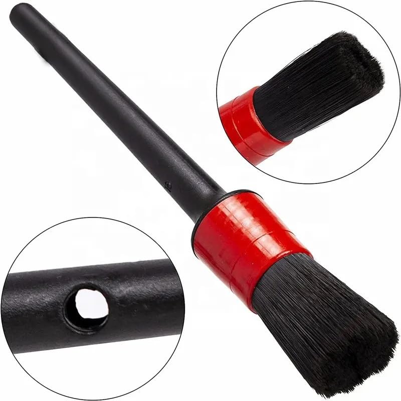 Image of EZ LIVING Precision Car Detailing Brushes for Interior and Exterior Car Detailing Brushes Automotive Detailing Brush Set Detailing Brushes for Cars Wheel Brush for Car Cleaning(5pcs)