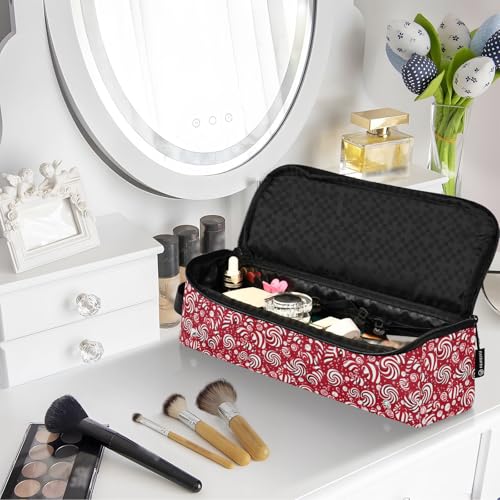 Bolsa organizadora portátil para herramientas de cabello con tapete resistente al calor para planchas y rizadores miniatura 7