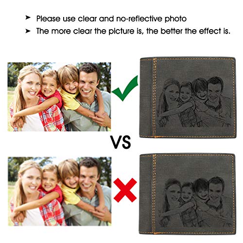 Photo Wallet, Personalized Photo Wallet, Custom Engraved Wallets for Men Personalized Gifts3