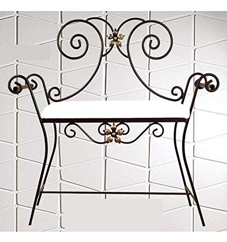 Banqueta de forja para Dormitorio Toscana - Negro