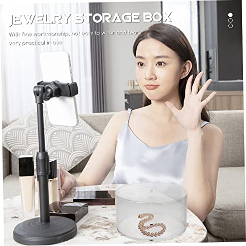 Rangement compact et léger TOPBATHY, boîte à bijoux transparente pour boucles d'oreilles