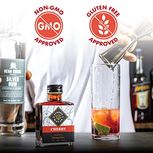Strongwater Cherry Bitters (40 Servings) - Bourbon Cherry Bitters for Cocktails, Made with Organic Tart & Bing Cherries Soaked in 7 Year Aged Bourbon - Spiced with Cinnamon - 3oz, 1 Pack - Thumbnail 5