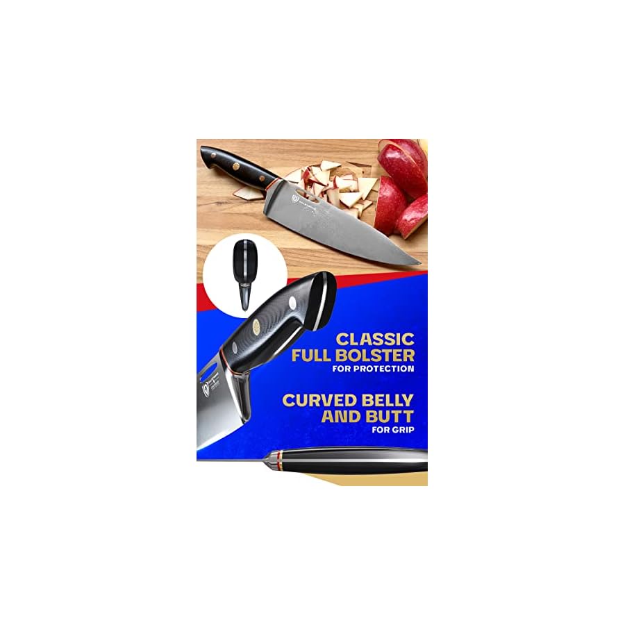 Dalstrong-Chef-Knife-8-inch-Centurion-Series-Premium-Swedish-14C28N-High-Carbon-Stainless-Steel-G10-Handle-Kitchen-Knife-Razor-Sharp-Chefs-Knife-Cooking-Knife-Sheath-Included Dalstrong Chef Knife - 8 inch - Centurion Series - Premium Swedish 14C28N High Carbon Stainless Steel - G10 Handle Kitchen Knife - Razor Sharp Chef's Knife - Cooking Knife - Sheath Included