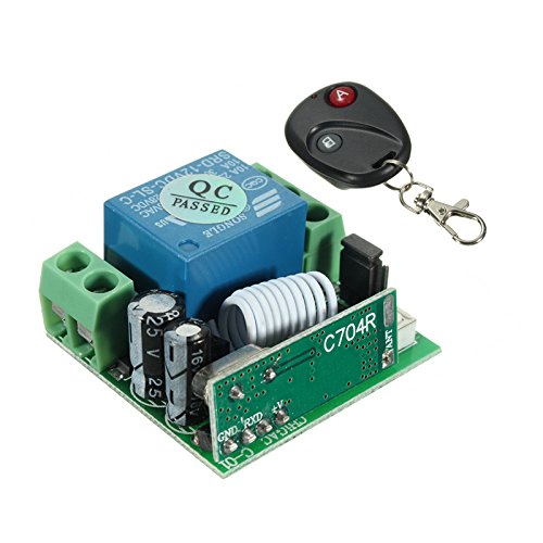 Generic Sunnyskar DC 12V 1CH 10A 371 272te Control Switch 433MHz Transmitter With Receiver