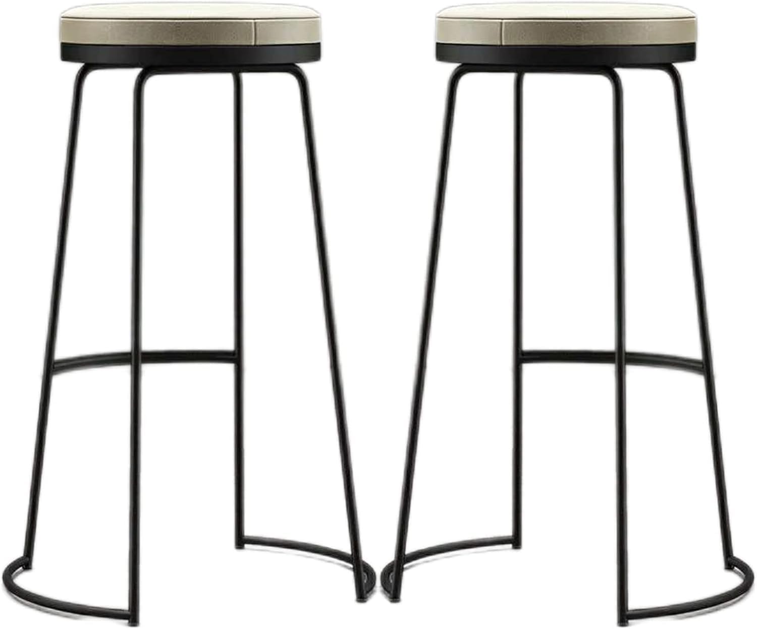 バースツール 2個セット キッチンカウンター 固定高さ金属製朝食スツール 屋内屋外ハイチェア PUレザー張りシート付き,ブラック,7 カウンターチェア バースツール バーチェア バースツール ベルベット カウンタースツール 背もたれ付き 金属製布張りシートスツール モダンなベルベットバースツール  2 個セット、回転カウンター高さバースツール バー高さカウンタースツール キッチンバーチェア 布張り ...